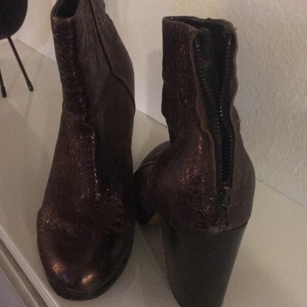 Rag &Bone bronze metallic boots